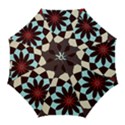 Red and Black Flower Pattern Golf Umbrellas View1