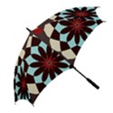 Red and Black Flower Pattern Golf Umbrellas View2