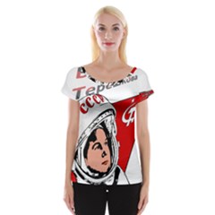 Valentina Tereshkova Women s Cap Sleeve Top by Valentinaart