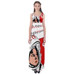 Valentina Tereshkova Empire Waist Maxi Dress by Valentinaart