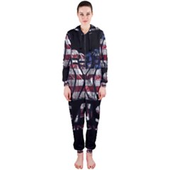 Usa Bowling  Hooded Jumpsuit (ladies)  by Valentinaart