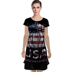 Usa Bowling  Cap Sleeve Nightdress by Valentinaart