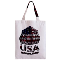 Usa Bowling  Zipper Classic Tote Bag by Valentinaart