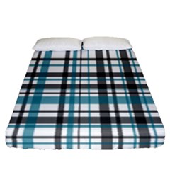 Plaid Pattern Fitted Sheet (queen Size) by Valentinaart