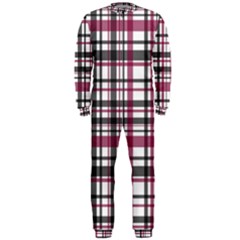 Plaid Pattern Onepiece Jumpsuit (men)  by Valentinaart