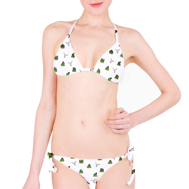 Cactus pattern Bikini Set