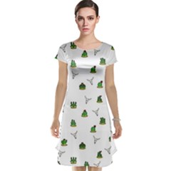 Cactus Pattern Cap Sleeve Nightdress by Valentinaart