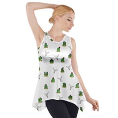 Cactus Pattern Side Drop Tank Tunic by Valentinaart