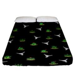 Cactus Pattern Fitted Sheet (king Size) by Valentinaart