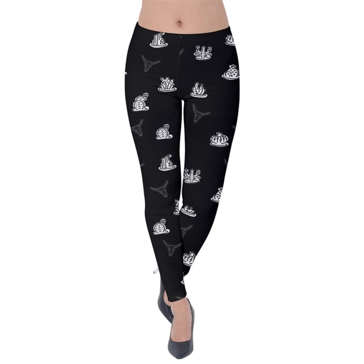 Cactus pattern Velvet Leggings