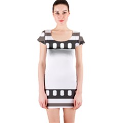 Frame Decorative Movie Cinema Short Sleeve Bodycon Dress by Nexatart