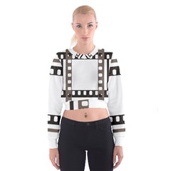 Frame Decorative Movie Cinema Cropped Sweatshirt by Nexatart