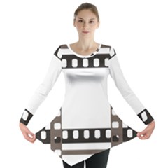 Frame Decorative Movie Cinema Long Sleeve Tunic  by Nexatart