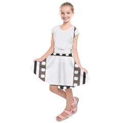 Frame Decorative Movie Cinema Kids  Short Sleeve Dress by Nexatart