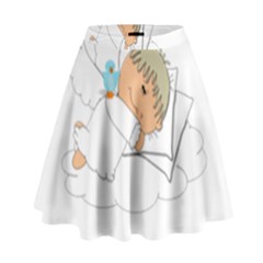 Sweet Dreams Angel Baby Cartoon High Waist Skirt