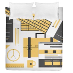 Web Design Mockup Web Developer Duvet Cover Double Side (queen Size) by Nexatart