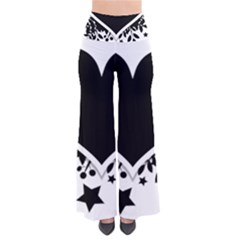 Silhouette Heart Black Design Pants by Nexatart