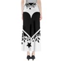 Silhouette Heart Black Design Maxi Skirts View2