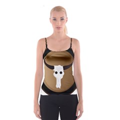 Logo The Cow Animals Spaghetti Strap Top by Nexatart