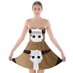 Logo The Cow Animals Strapless Bra Top Dress by Nexatart