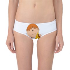 Pet Giraffe Angel Cute Boy Classic Bikini Bottoms by Nexatart