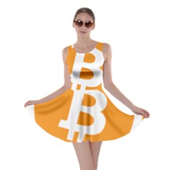 Bitcoin Cryptocurrency Currency Skater Dress by Nexatart