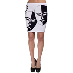 Theatermasken Masks Theater Happy Bodycon Skirt by Nexatart