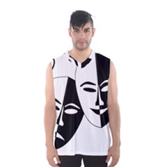 Theatermasken Masks Theater Happy Men s Basketball Tank Top by Nexatart