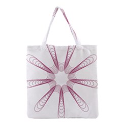 Spirograph Pattern Circle Design Grocery Tote Bag by Nexatart