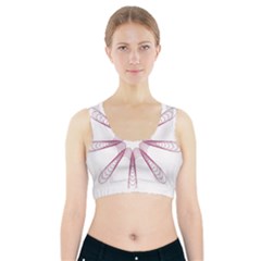 Spirograph Pattern Circle Design Sports Bra With Pocket by Nexatart