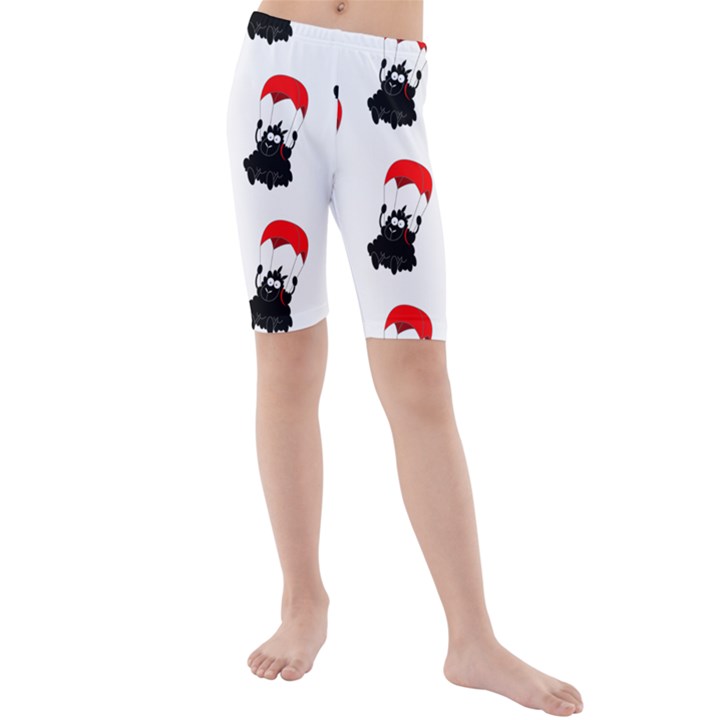 Pattern Sheep Parachute Children Kids  Mid Length Swim Shorts