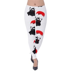 Pattern Sheep Parachute Children Velvet Leggings