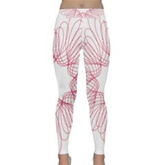 Spirograph Pattern Drawing Design Classic Yoga Leggings by Nexatart