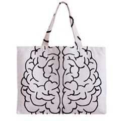 Brain Mind Gray Matter Thought Zipper Mini Tote Bag by Nexatart