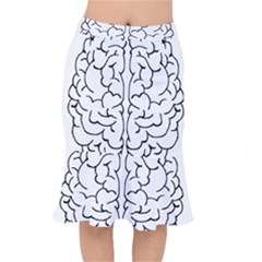 Brain Mind Gray Matter Thought Mermaid Skirt by Nexatart