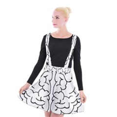 Brain Mind Gray Matter Thought Suspender Skater Skirt