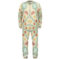 Blue Circle Ornaments Onepiece Jumpsuit (men)  by Nexatart