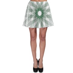 Spirograph Pattern Circle Design Skater Skirt by Nexatart