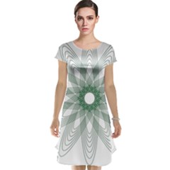 Spirograph Pattern Circle Design Cap Sleeve Nightdress by Nexatart