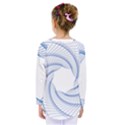 Spirograph Spiral Pattern Geometric Kids  Long Sleeve Tee View2