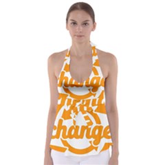 Think Switch Arrows Rethinking Babydoll Tankini Top by Nexatart