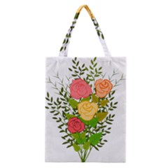 Roses Flowers Floral Flowery Classic Tote Bag by Nexatart