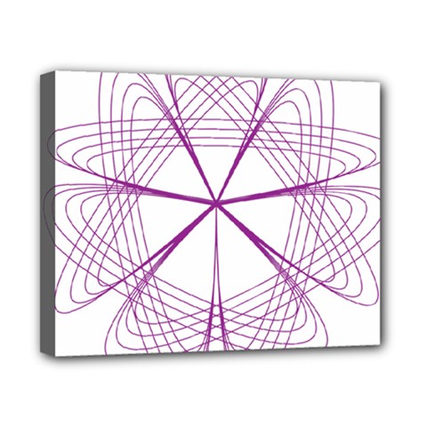 Purple Spirograph Pattern Circle Geometric Canvas 10  X 8  by Nexatart