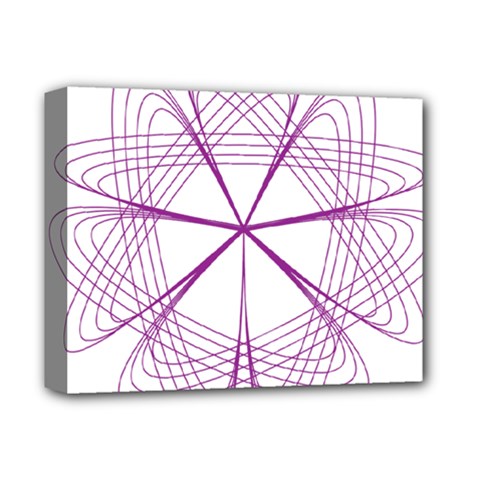 Purple Spirograph Pattern Circle Geometric Deluxe Canvas 14  X 11  by Nexatart