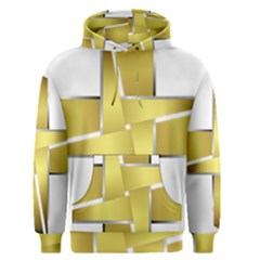 Logo Cross Golden Metal Glossy Men s Pullover Hoodie by Nexatart