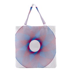 Spirograph Pattern Drawing Design Grocery Tote Bag by Nexatart