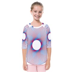 Spirograph Pattern Drawing Design Kids  Quarter Sleeve Raglan Tee