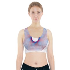 Spirograph Pattern Drawing Design Sports Bra With Pocket