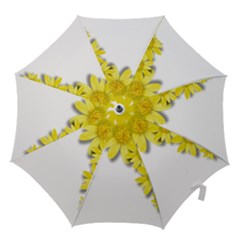 Flowers Spring Yellow Spring Onion Hook Handle Umbrellas (large) by Nexatart