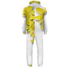 Flowers Spring Yellow Spring Onion Hooded Jumpsuit (men)  by Nexatart